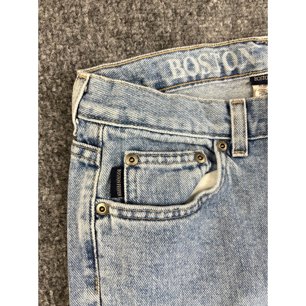 Boston Proper Jeans Womens 2S Bootcut Light Wash NWT Stretch Denim Y2K - Picture 9 of 12